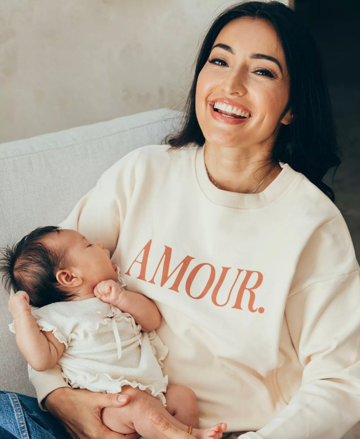 Sweat-shirt d'allaitement AMOUR - 23 Mai Paris