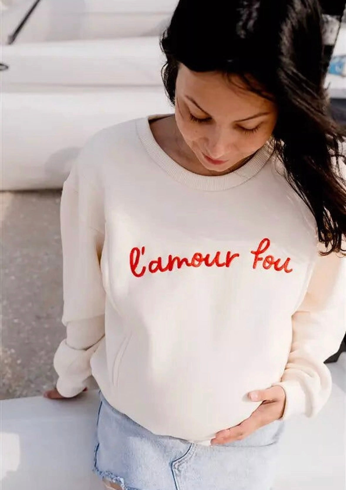 Sweat Grossesse et Allaitement "L'Amour Fou" - LIMKY