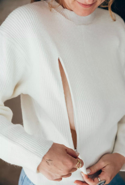 Pull d'allaitement écru ASSIA - 23 Mai Paris