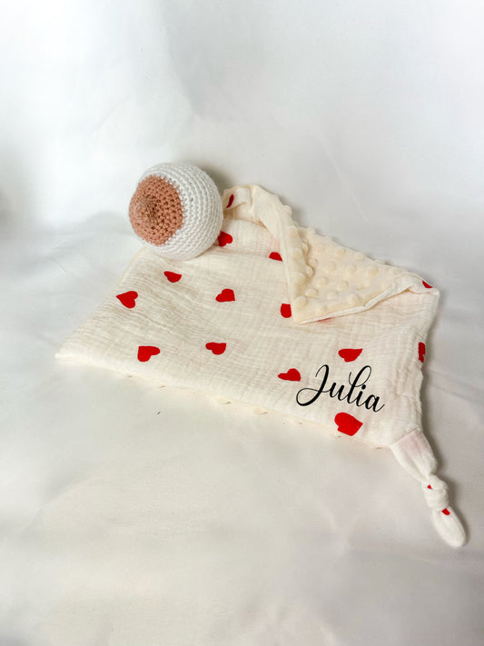 Doudou Néné – le doudou allaitement tout doux 🤍 + Prénom